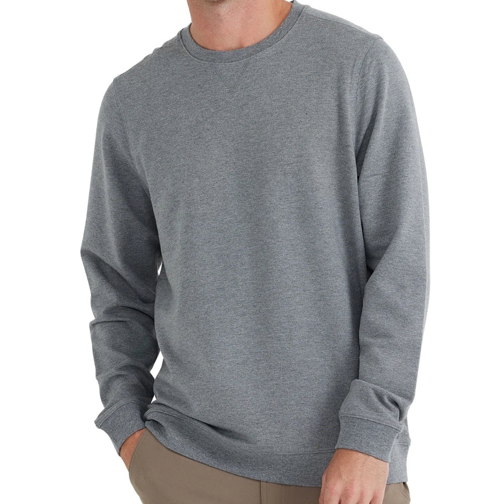 Free Fly Apparel Men's Crewneck Sweater - Gray